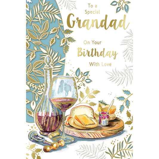 To a Special Grandad On Your Birthday With Love Celebrity Style Greeting Card