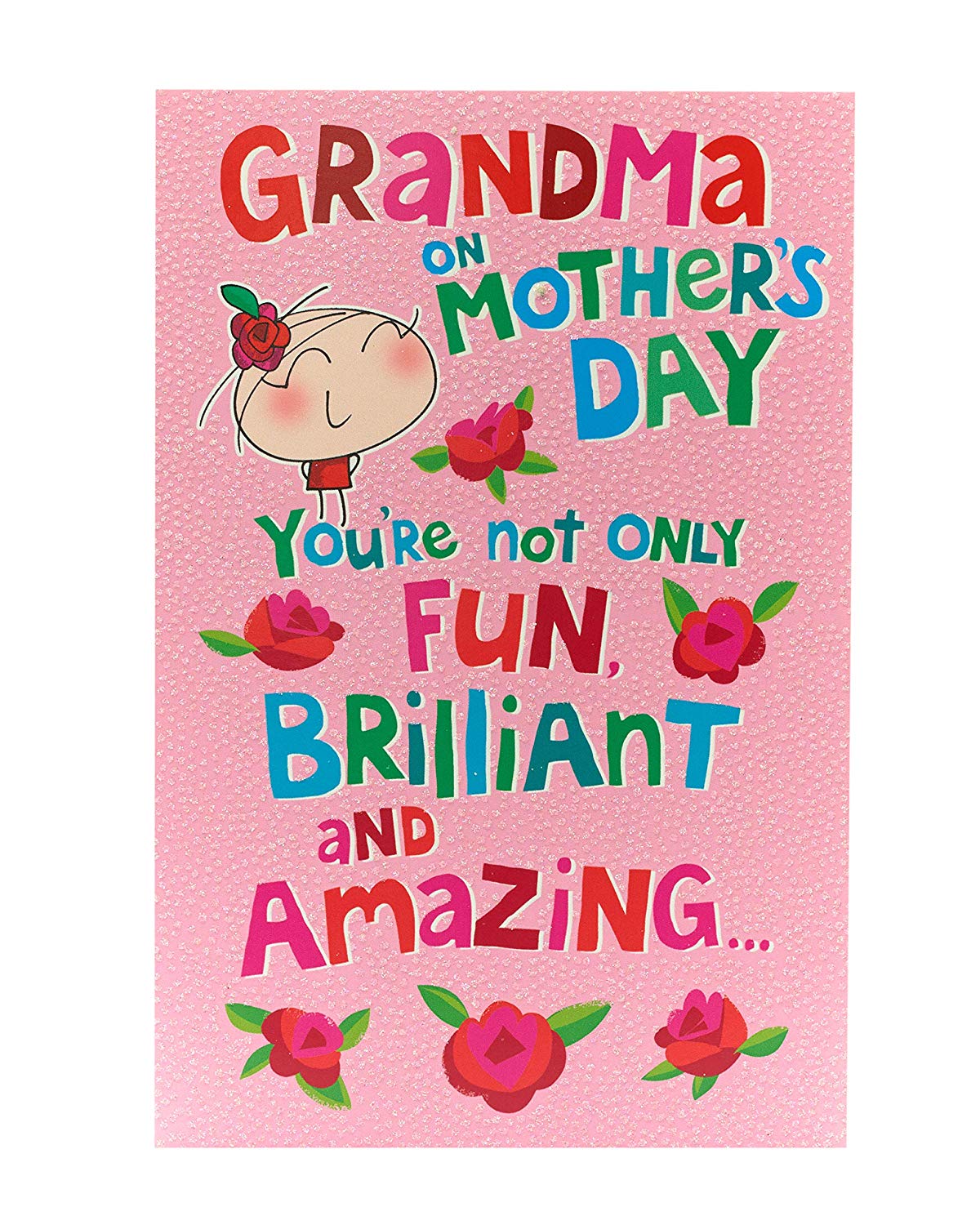 For Grandma Fun Pink Mother's Day Card