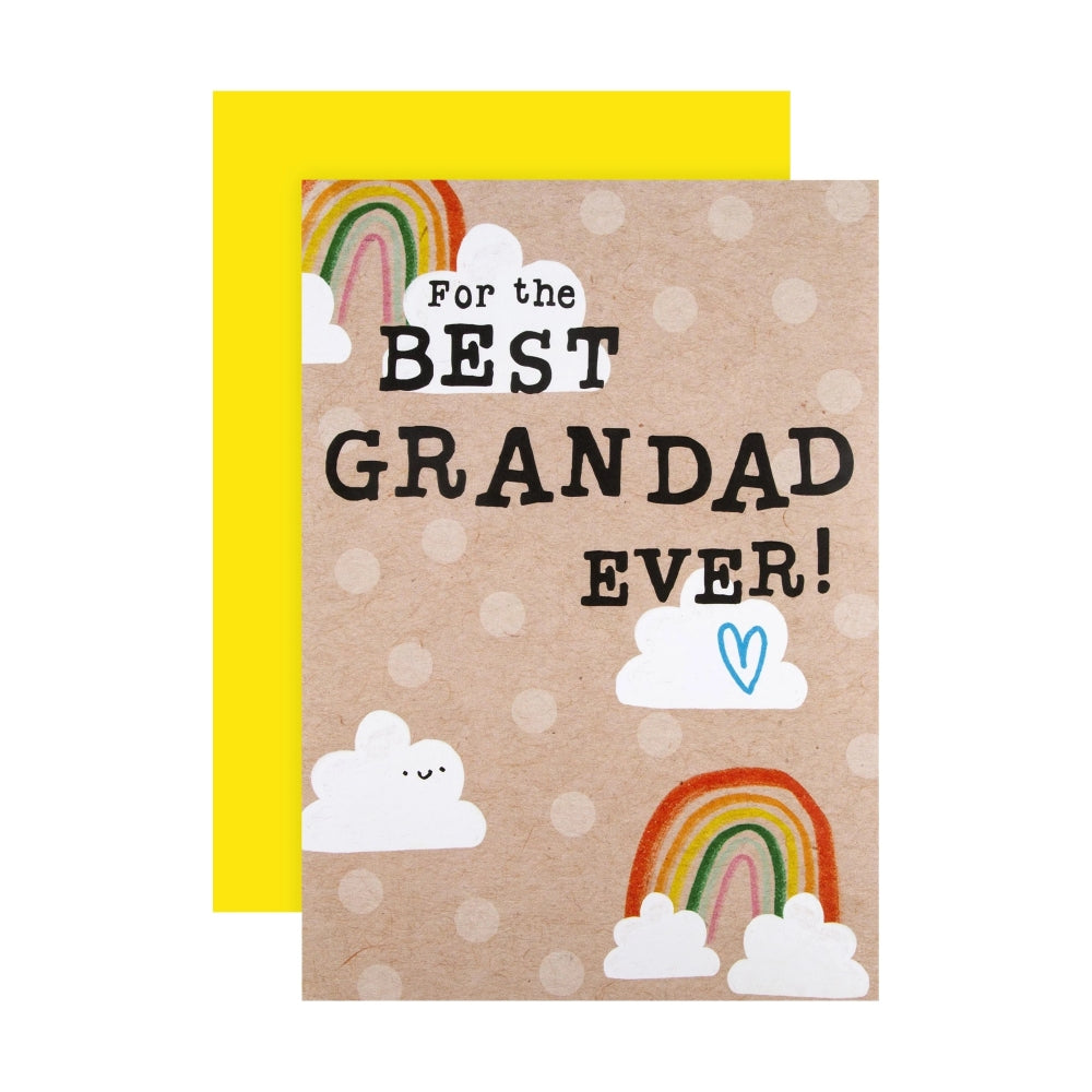 Colour-in Banner Design Grandad Father's Day Card