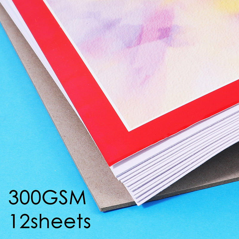 A4 Side Spiral Open Watercolor Pad