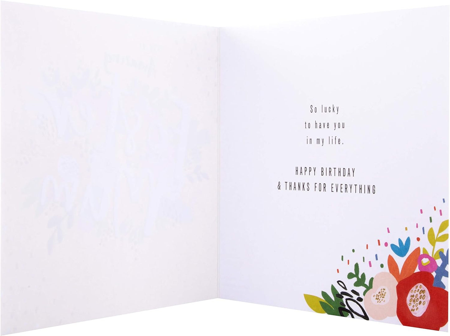 For My Amazing Foster Mum Embossed Print Design Birthday Card