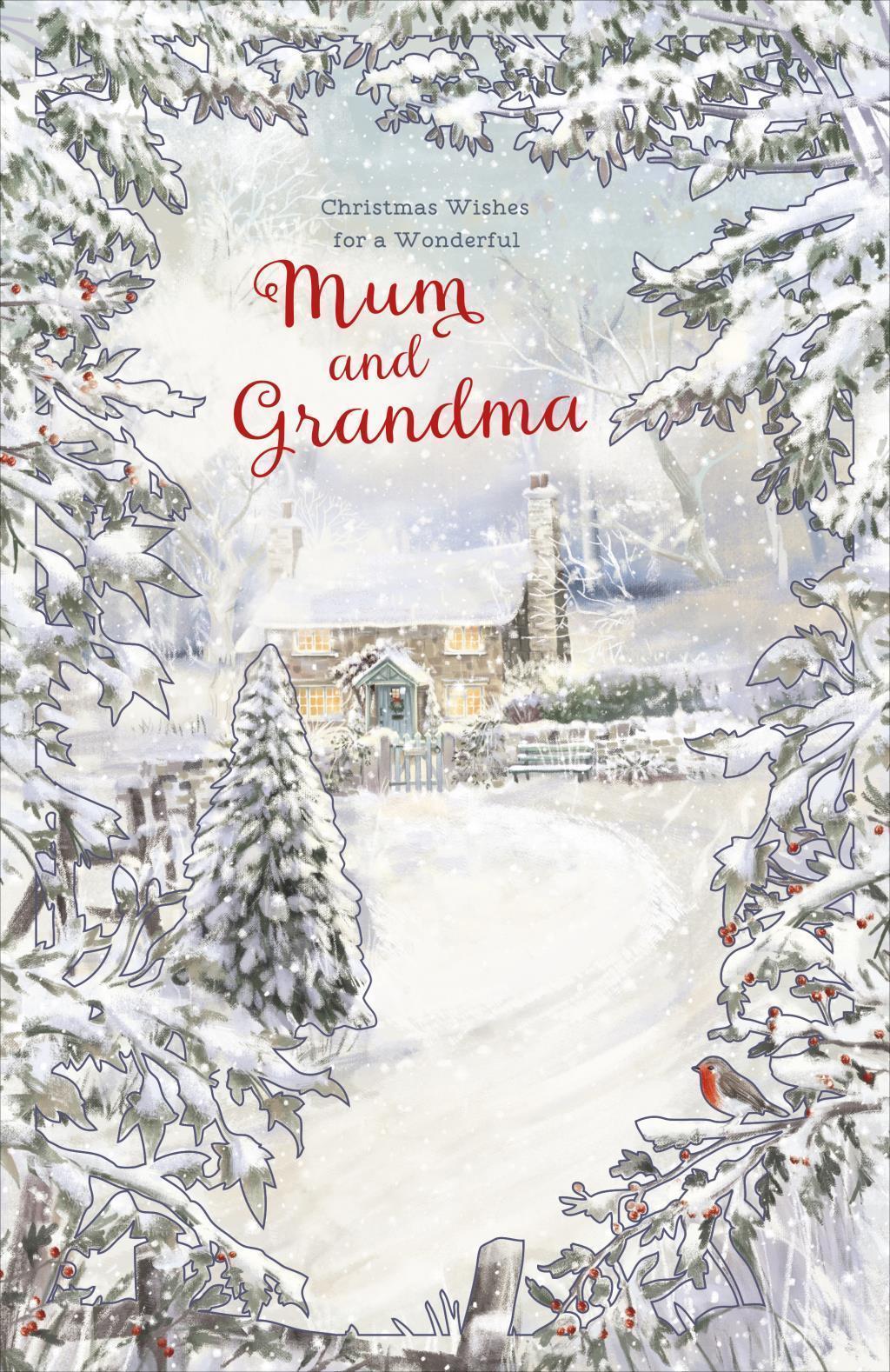 Mum And Grandma Both Of You 2D Card Greeting Christmas Card