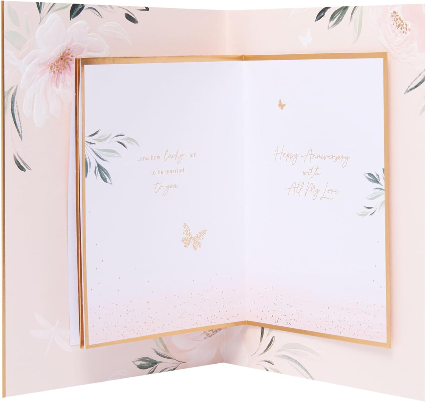 Laser Cut Balloons Design Wife Wedding Anniversary Card