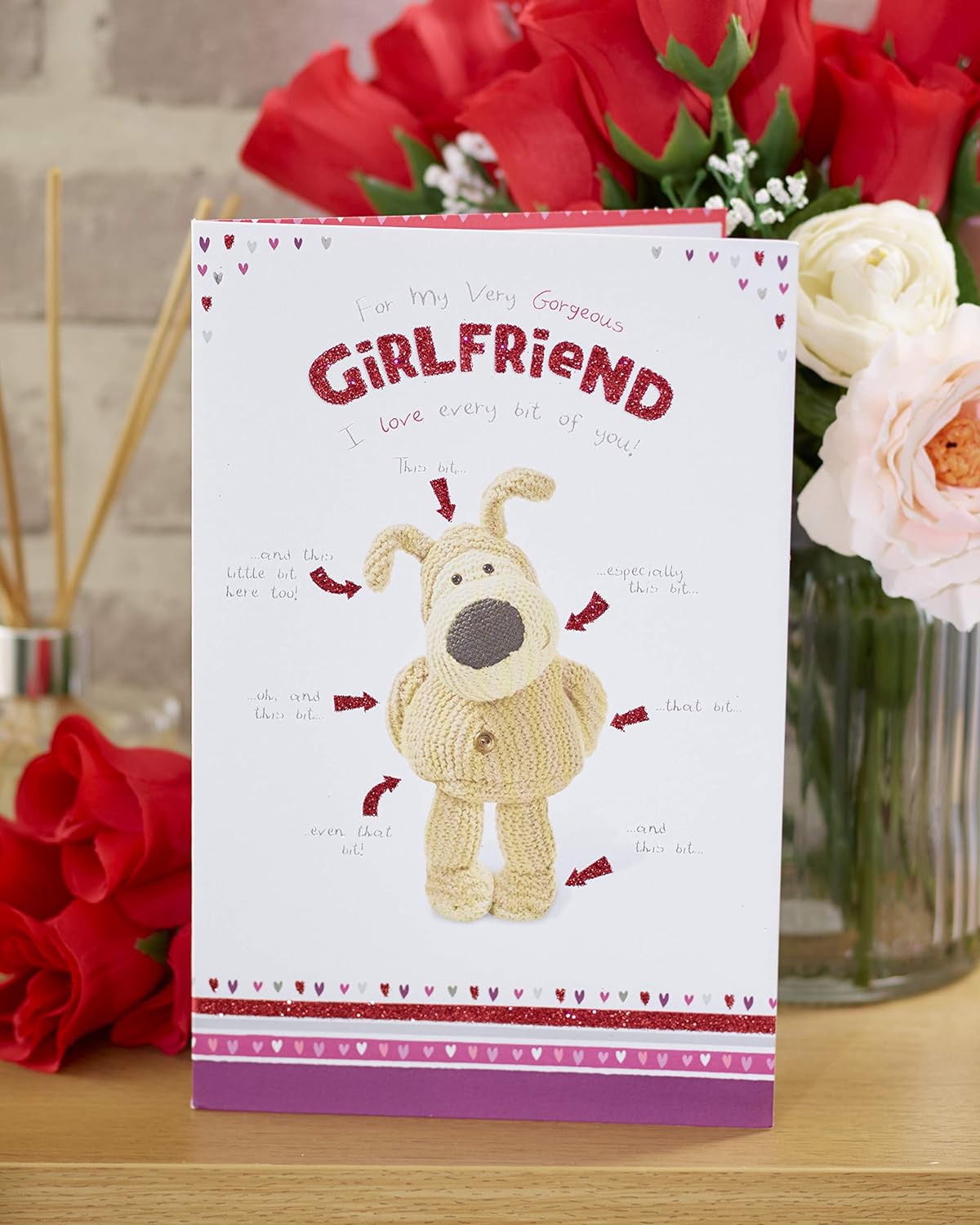 For My Very Gorgeous Girlfriend Boofle Valentine's Day Card