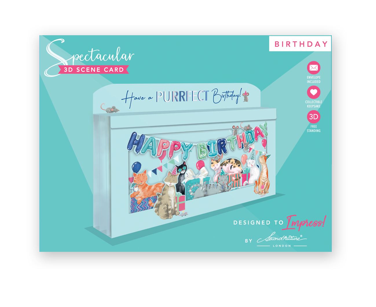 Party Cats Purrfect Birthday Card