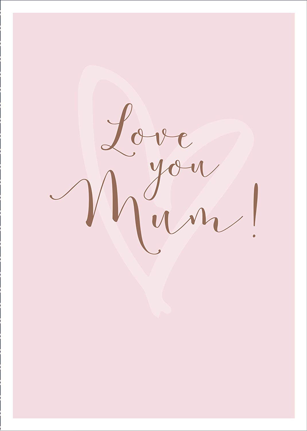 Love You Mum Foil Finished Boutique Mother's Day Card