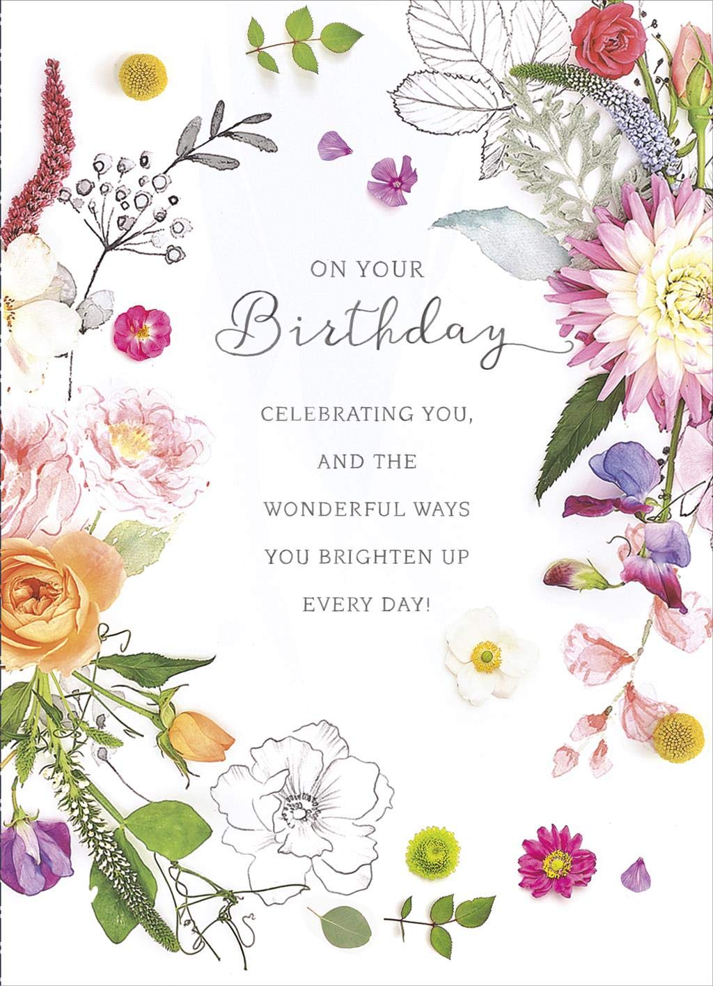 On Your Birthday Beautiful Birthday Card FOR Friend Or Her