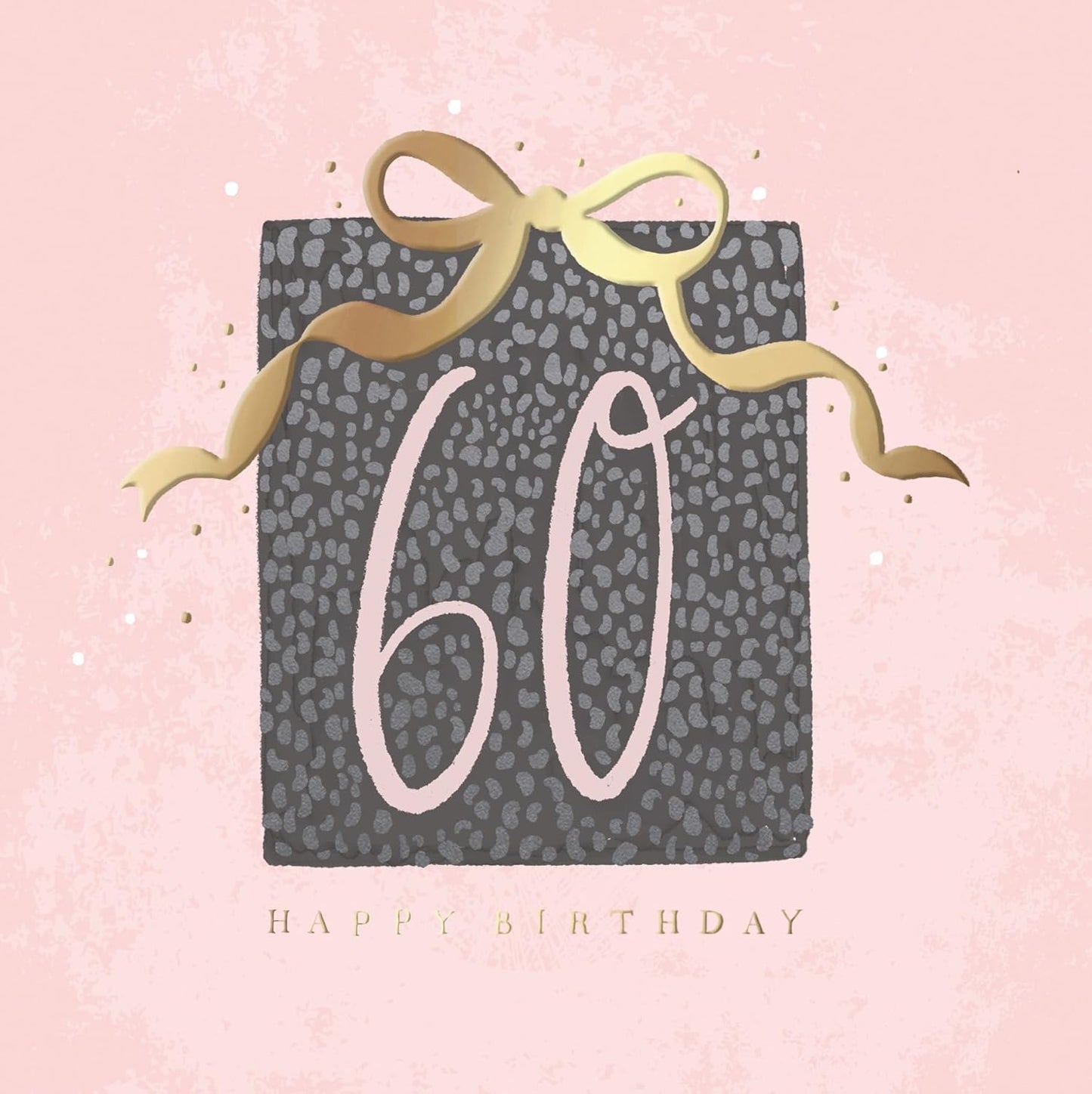 Present Design Contemporary Luxury Foiled 40th Birthday Card