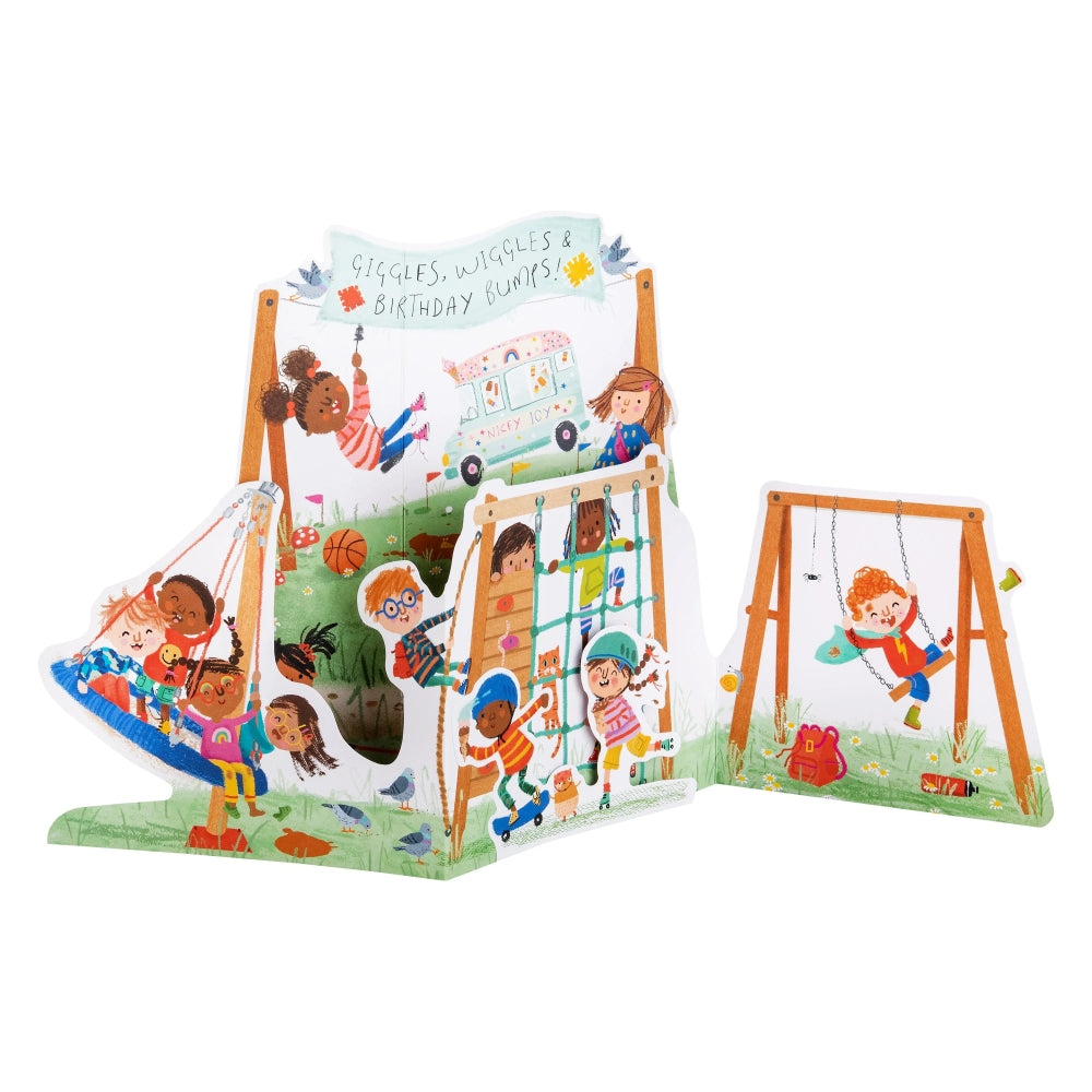 3D & Pop Up Children's Park Design Kids Birthday Card