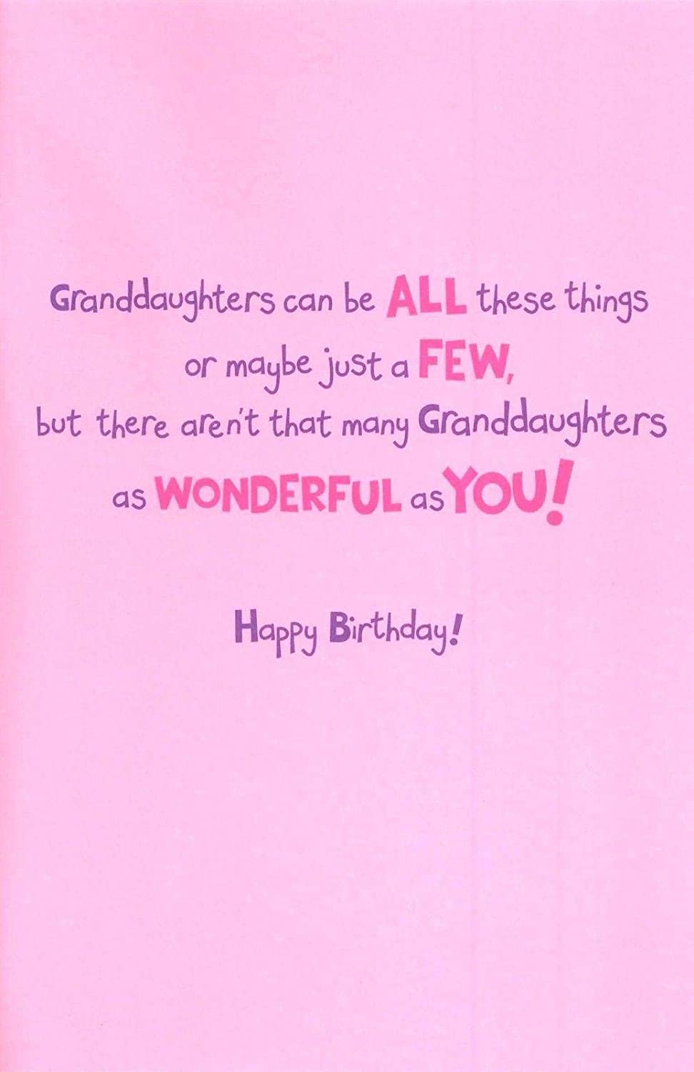 For A Lovely Granddaughter Humour Birthday Card