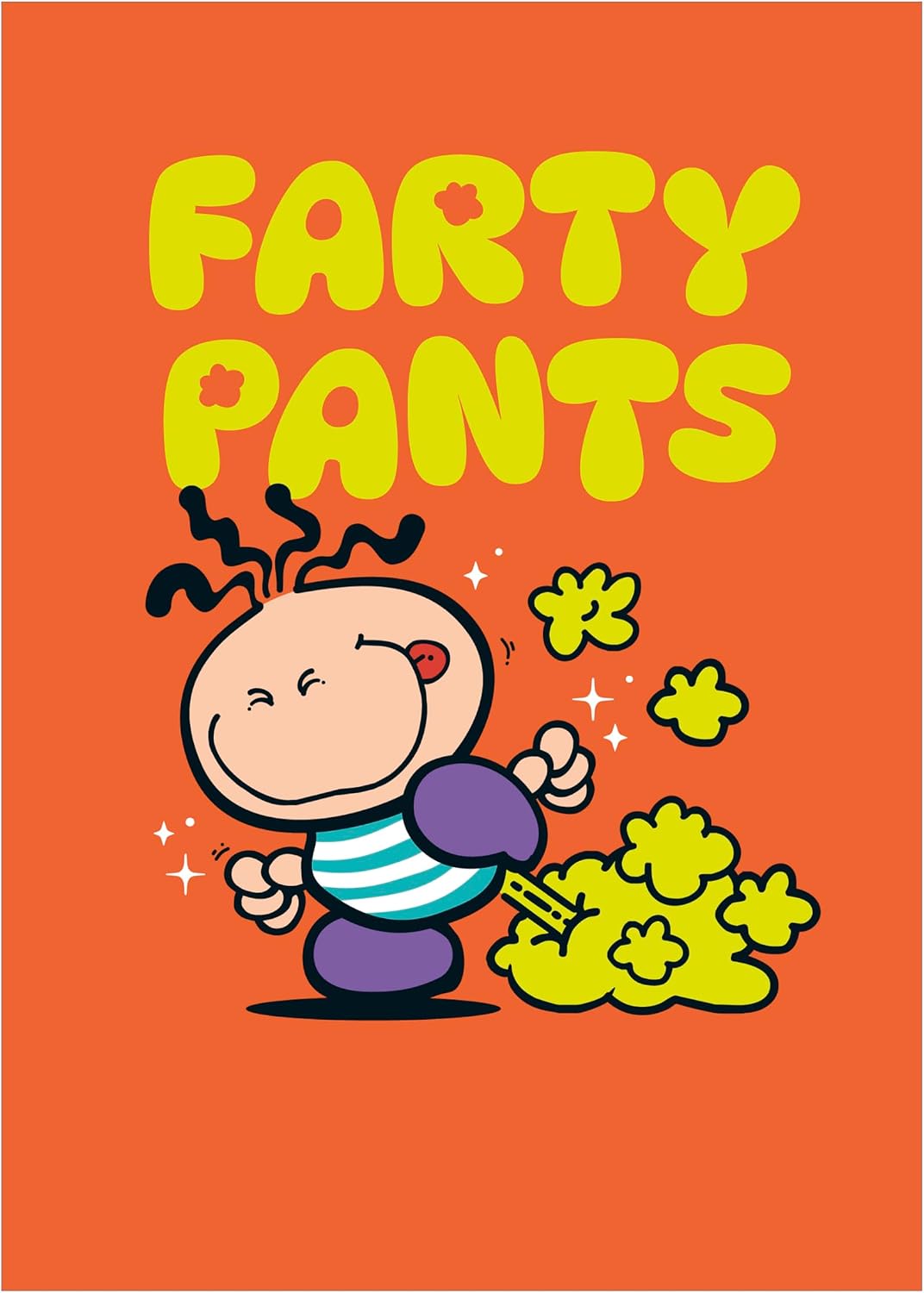 Farty Pants Design Humour Blank Greeting Card for All Occasions