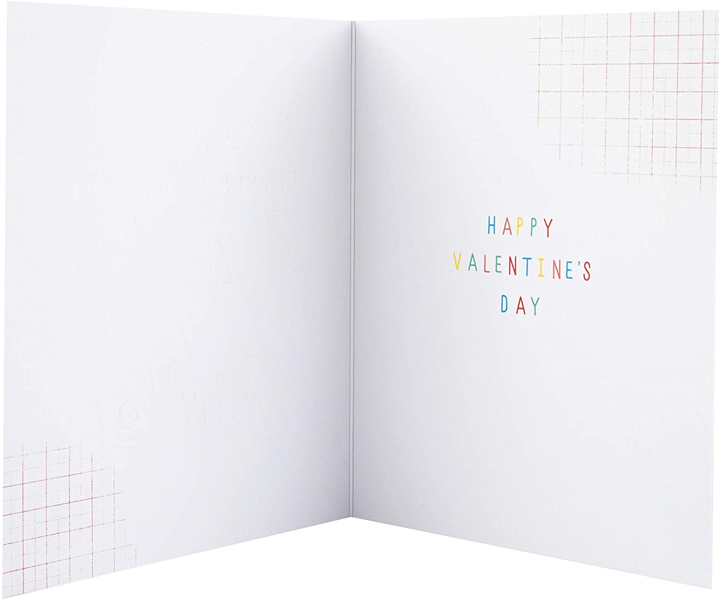 From The Cat Embossed Text Design Valentine's Day Card