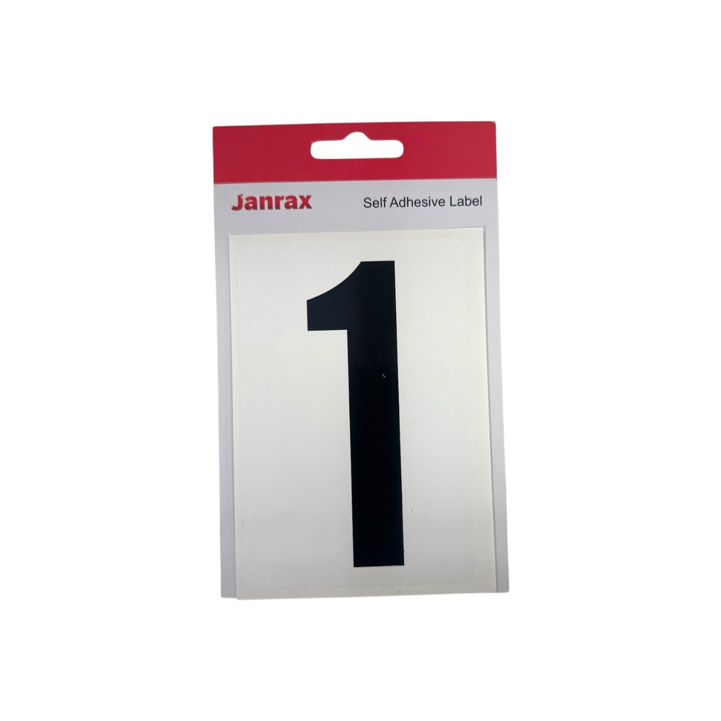 Pack of 6 Waterproof Wheelie Bin Black Number 1 Sticker