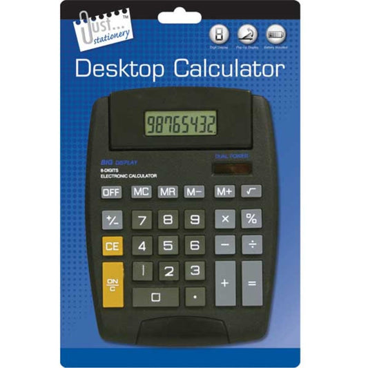 Just Stationery 144x190mm Pop Up Display Desk Calculator