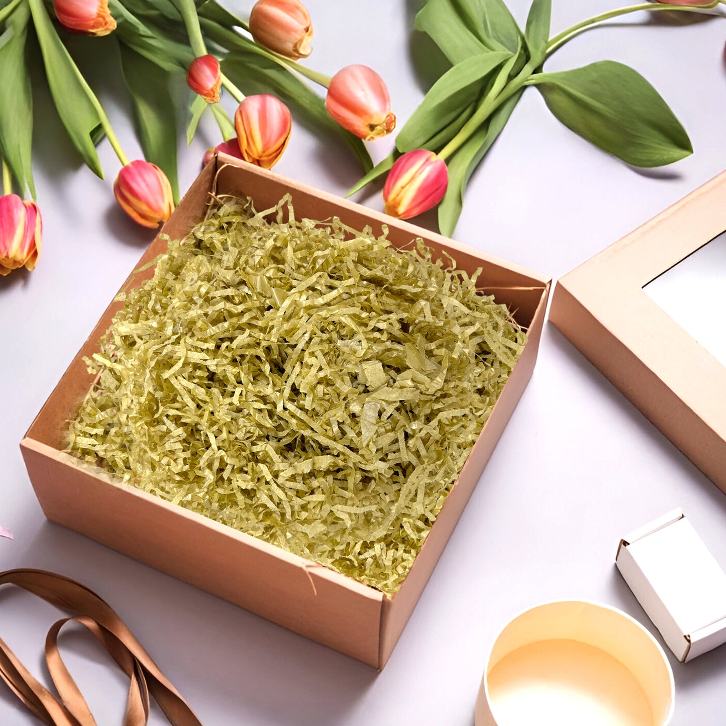 10 Boxes of Gold Tissue Shred 1kg - Total 10kg