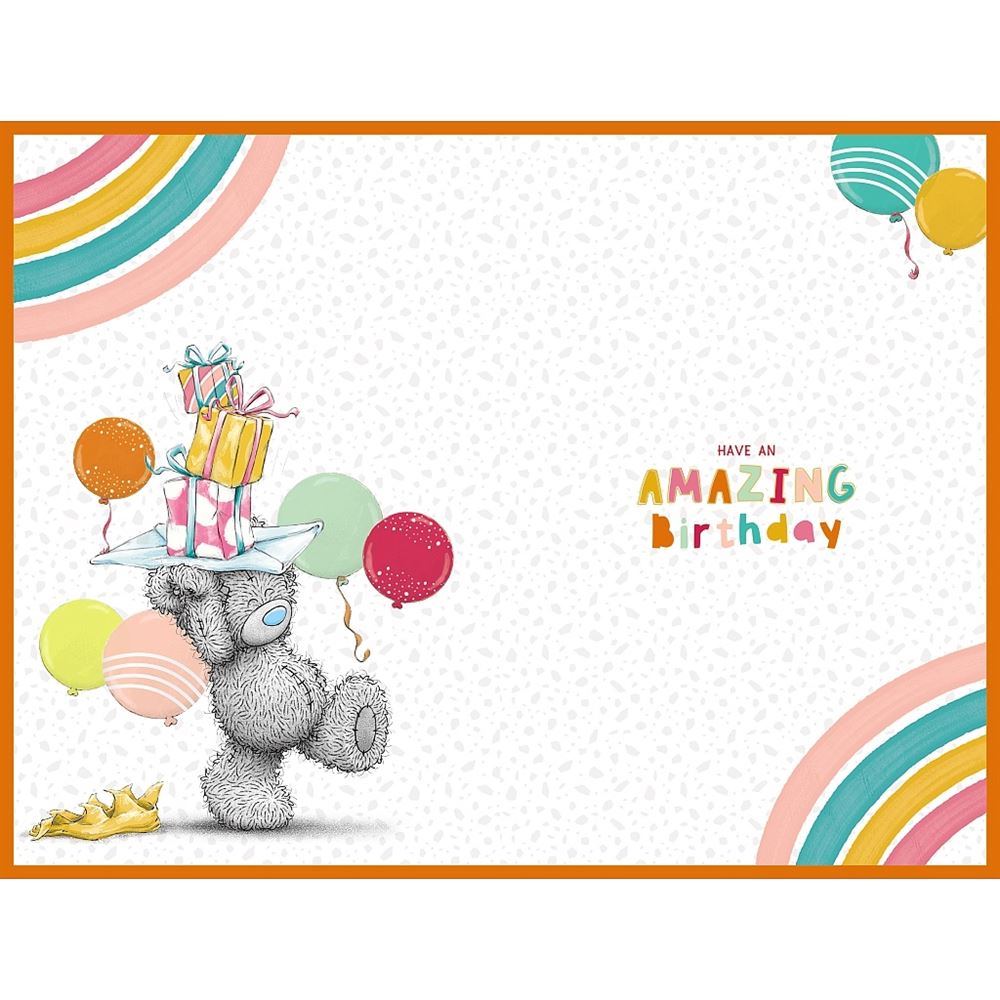 Bear Standing in Number Age 9 Birthday Card