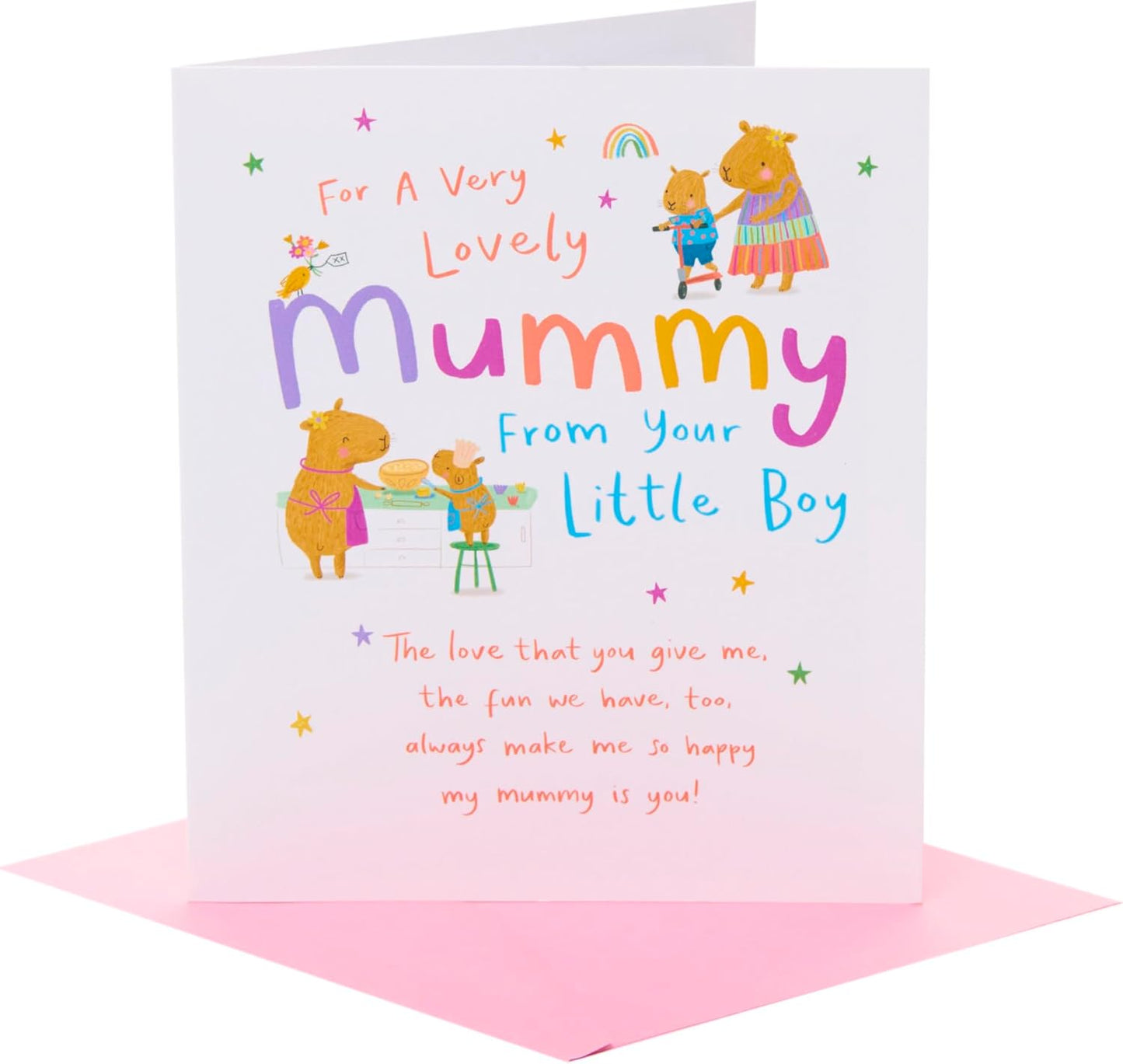 Capybaras Scooter Design For Mummy From Son Mother's Day Card