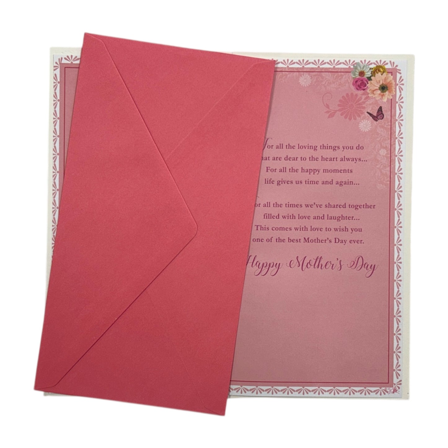 To The Woman In My Life Flowers Design Mother's Day Card