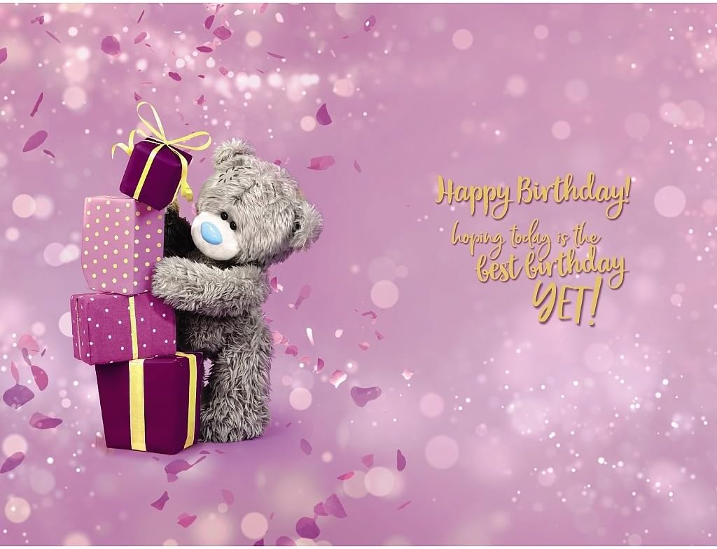 Bear Stacking Gifts Fab Day 13th Birthday Card