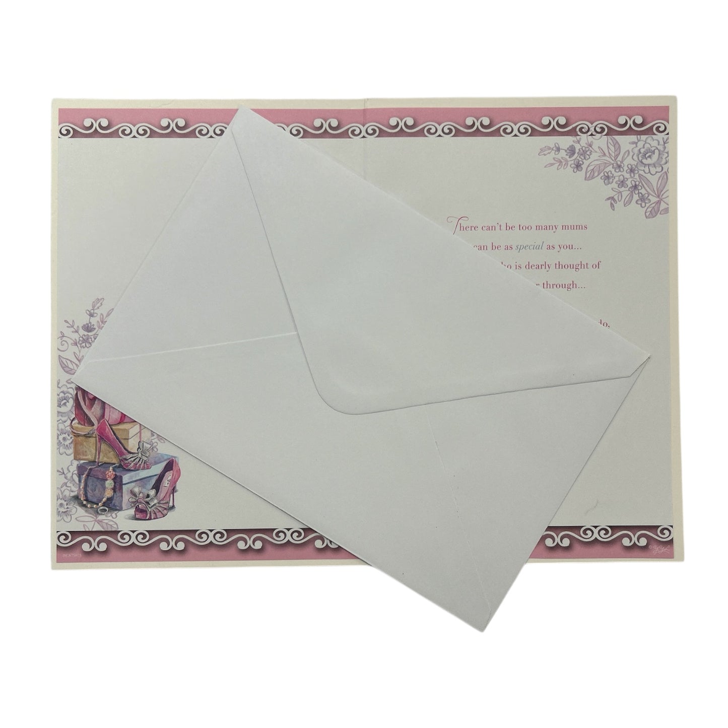 To Mum Purse and Shoe Pink Design Celebrity Style Birthday Card