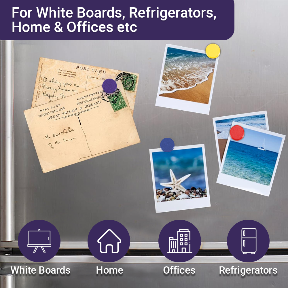 Pack of 12 Red 24mm Magnets