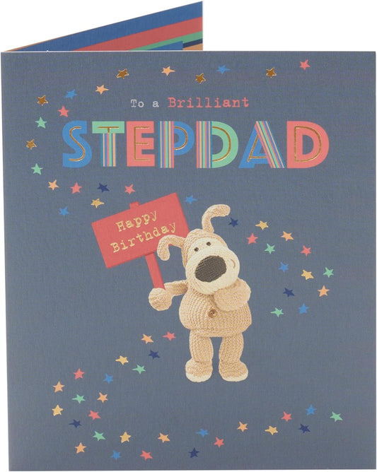 Boofle Cute Design Stepdad Birthday Card 
