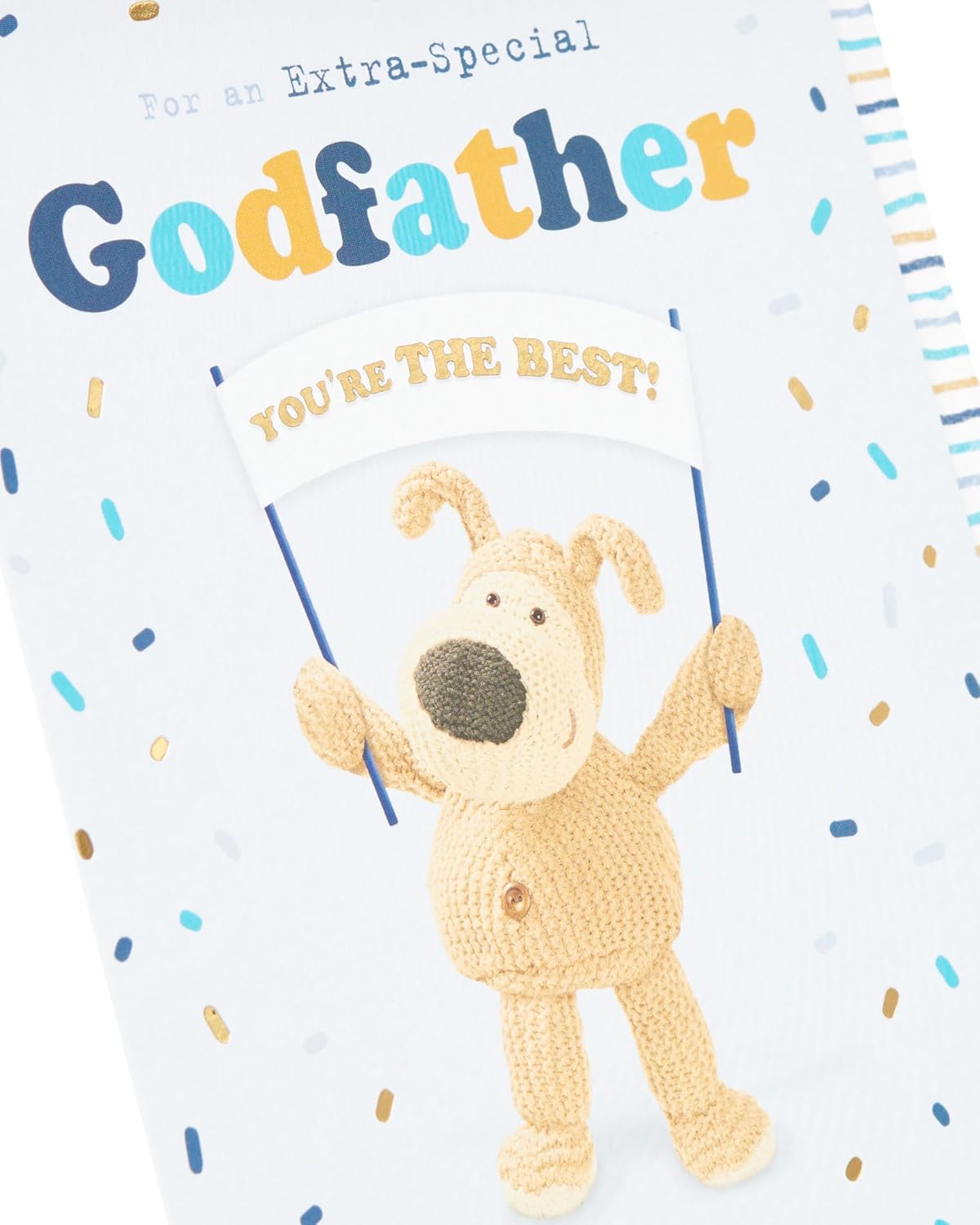 Boofle with Banner Godfather Father's Day Card