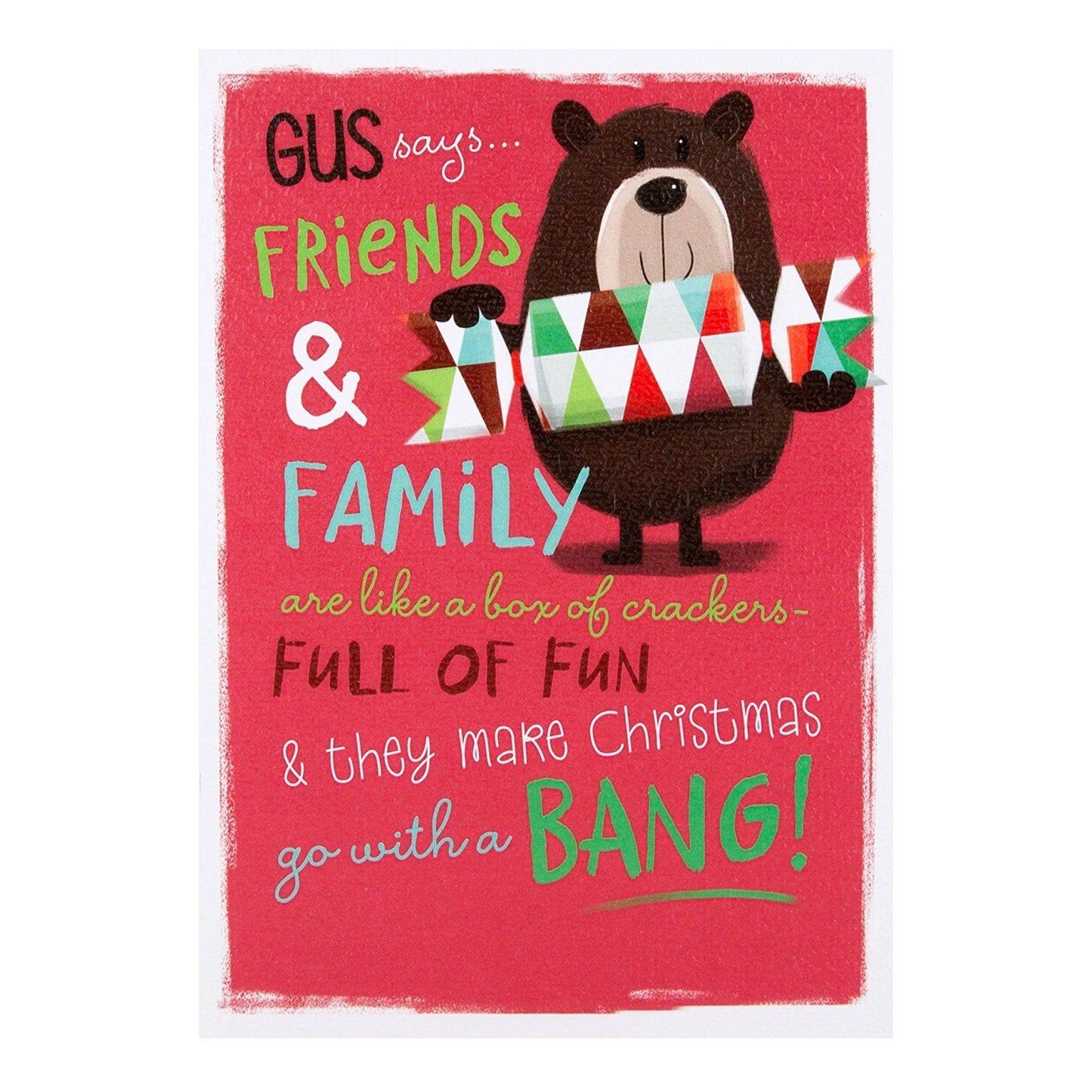 Friends and Family Christmas Card 'Box of Crackers'