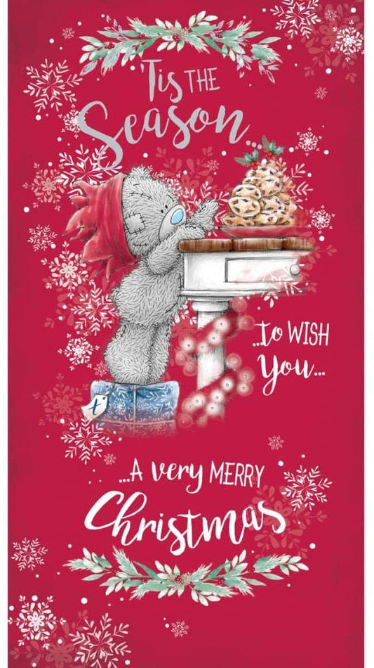 Tis The Season Tatty Teddy With Mince Pies Design Christmas Card