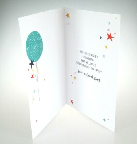 Grandson Birthday Card with Personalised Age Stickers 13th or 16th