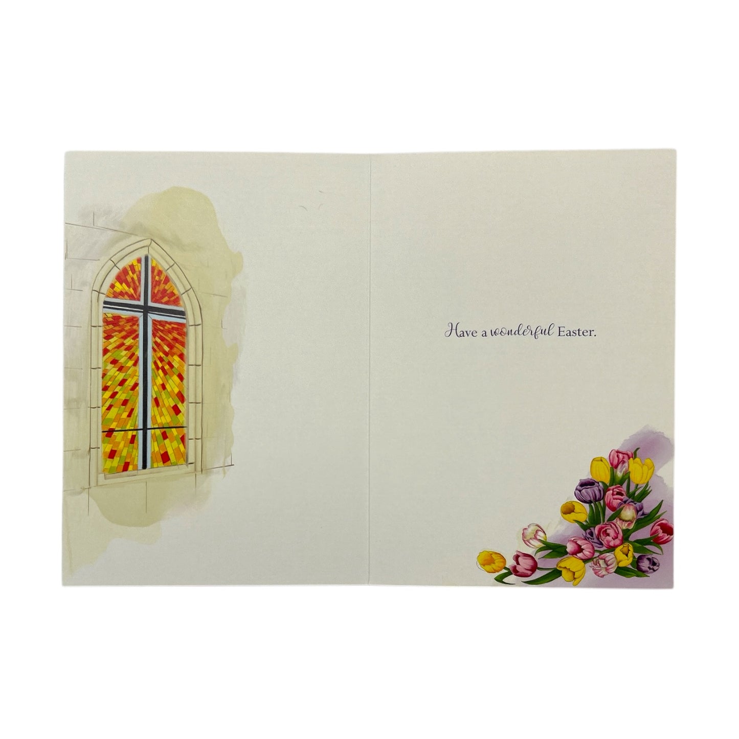 To All The Family Light Of The World Design Happy Easter Card