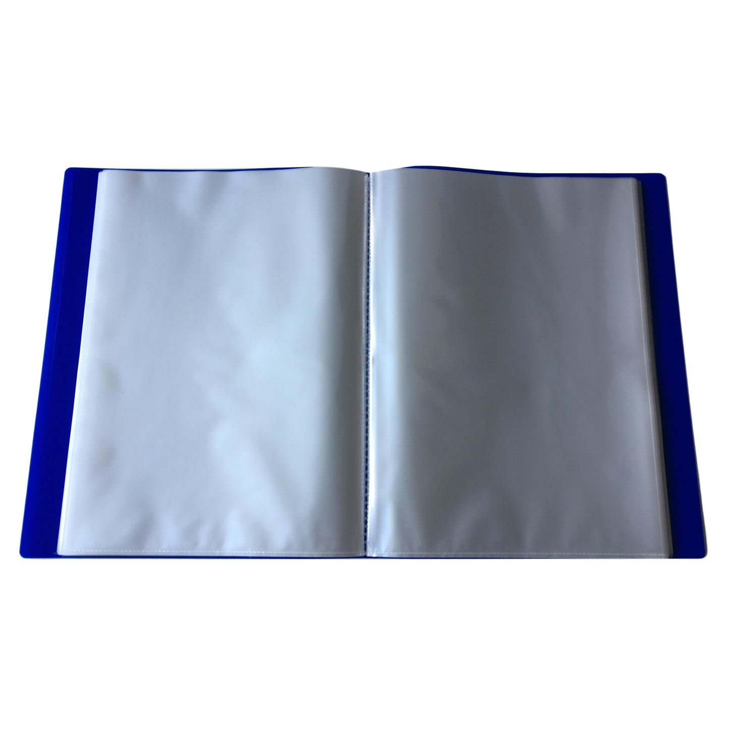 Pack of 10 A4 20 Pocket Blue Flexible Cover Display Books
