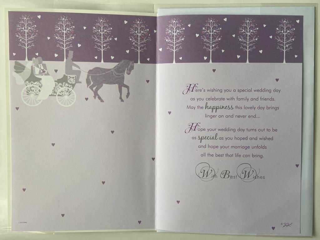 Wedding Day Wishes Sentimental Congratulation Card