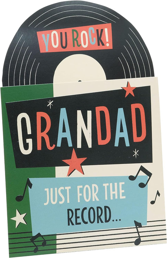 Pop-Up Record Design for Grandad Father's Day Card