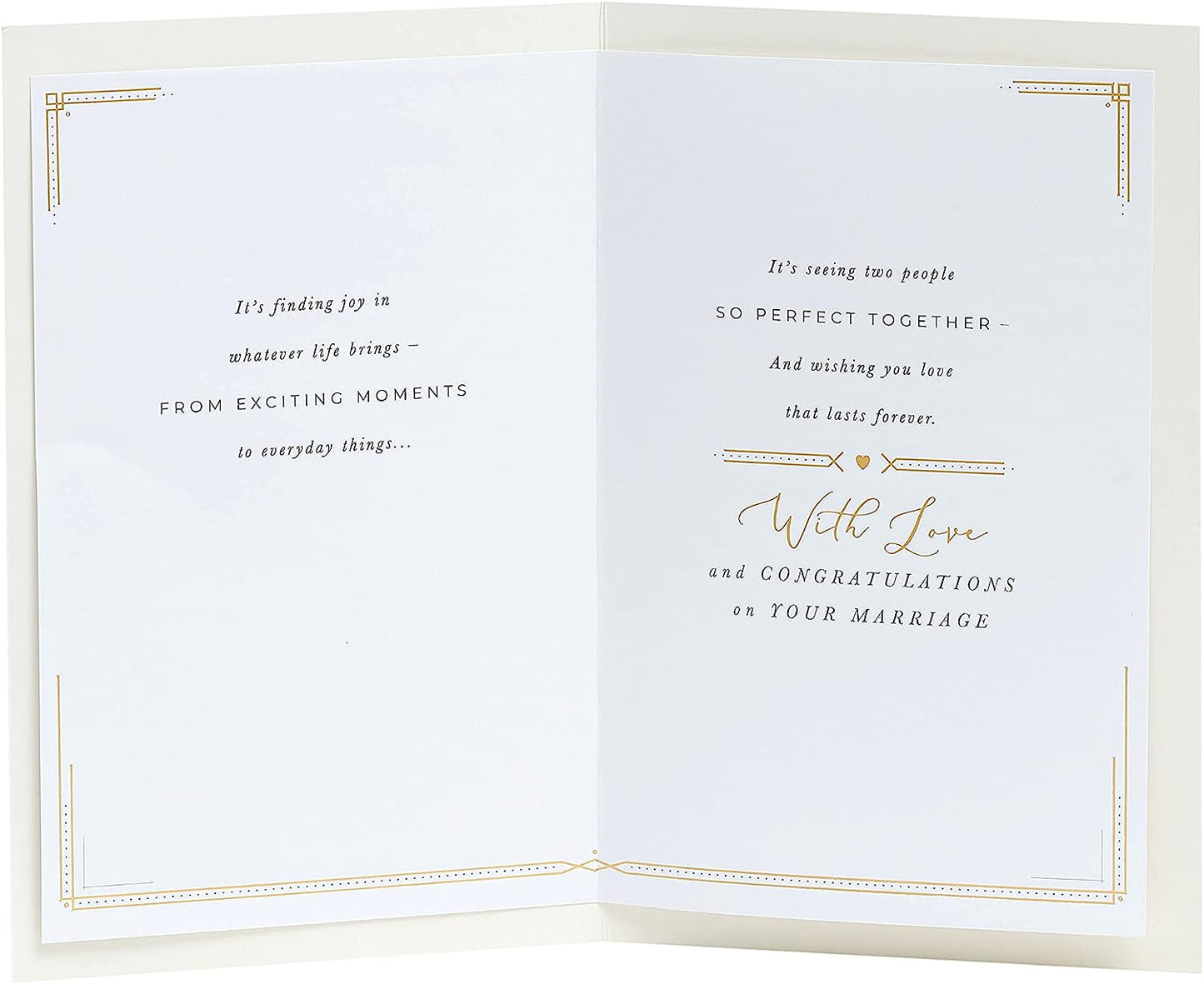 Poetic Design Wedding Congratulations Card