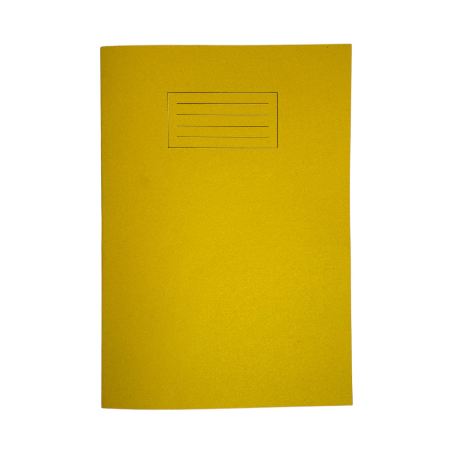 Pack of 10 Janrax A4 Yellow 80 Page Blank Paper Exercise Books WF Paper with 225gsm Manilla Cover