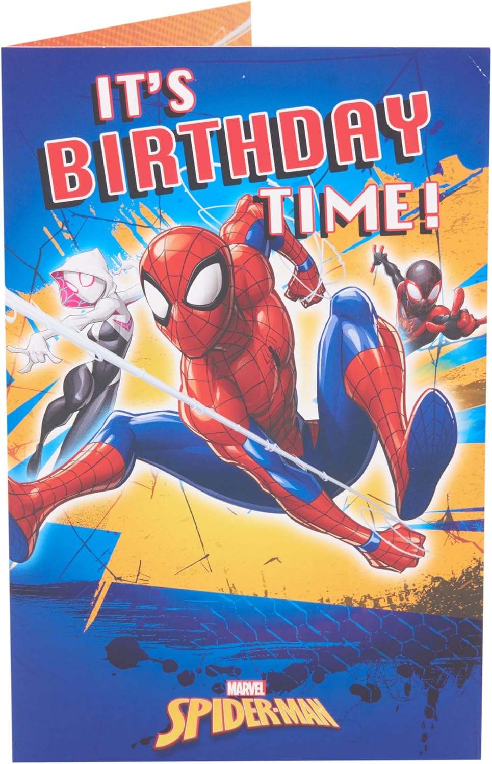 Marvel Spider-Man Time Design Birthday Card