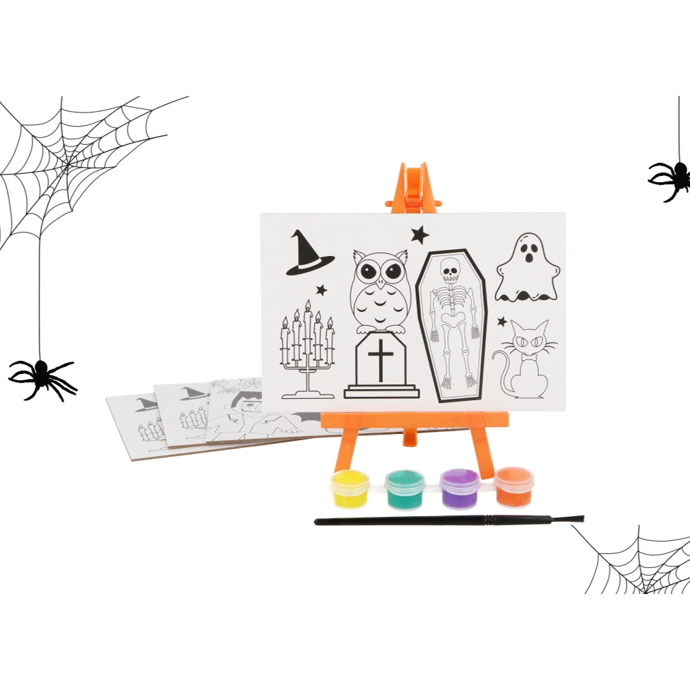 Pack of 12 Mini Halloween Painting Set