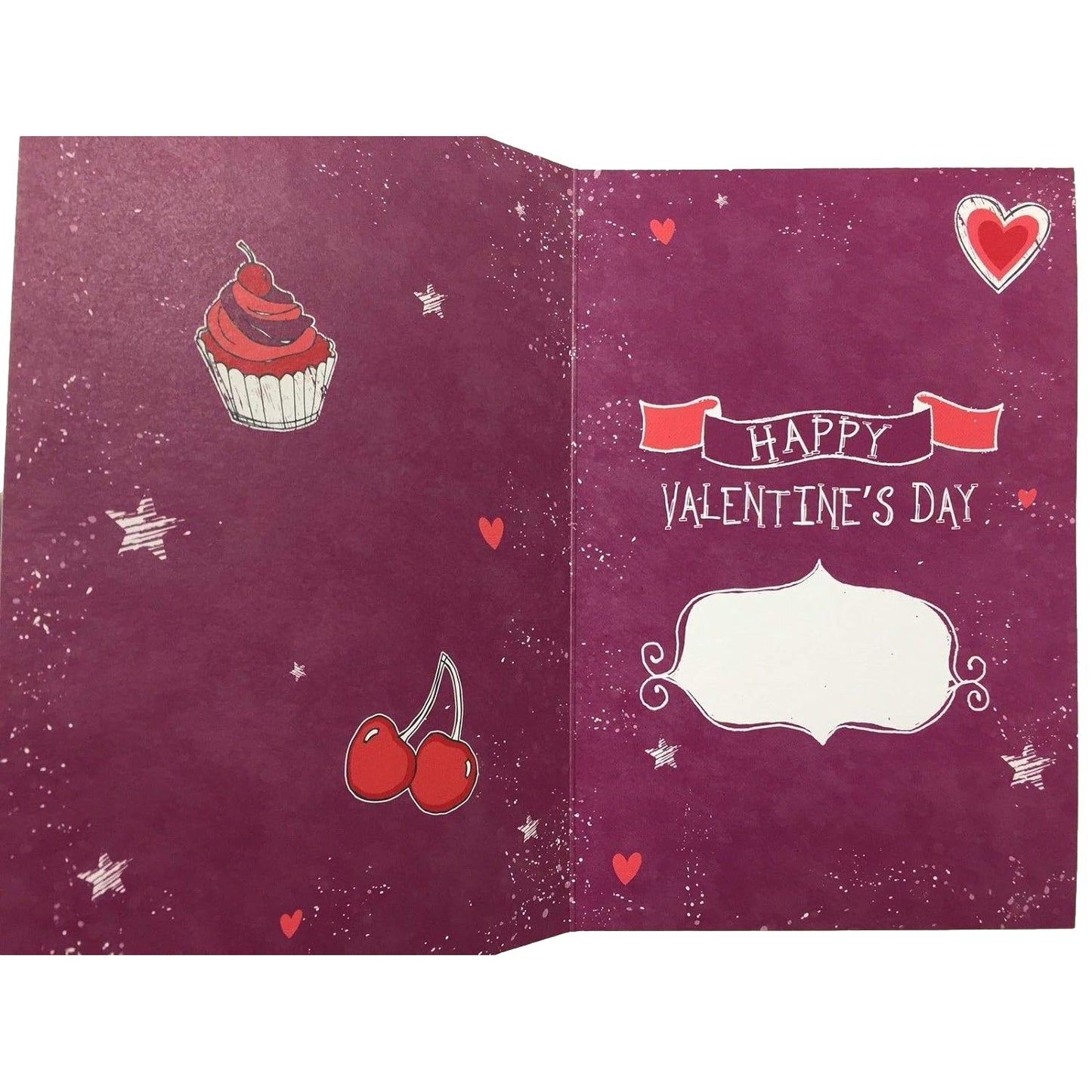 To My Fabulous Valentine's Day Black & Red Open Greeting Card