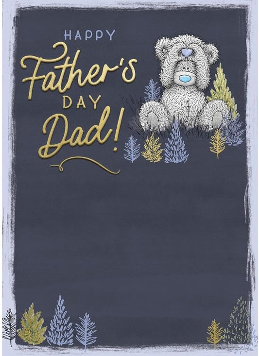 Bear Making Heart Shape Dad Father's Day Card