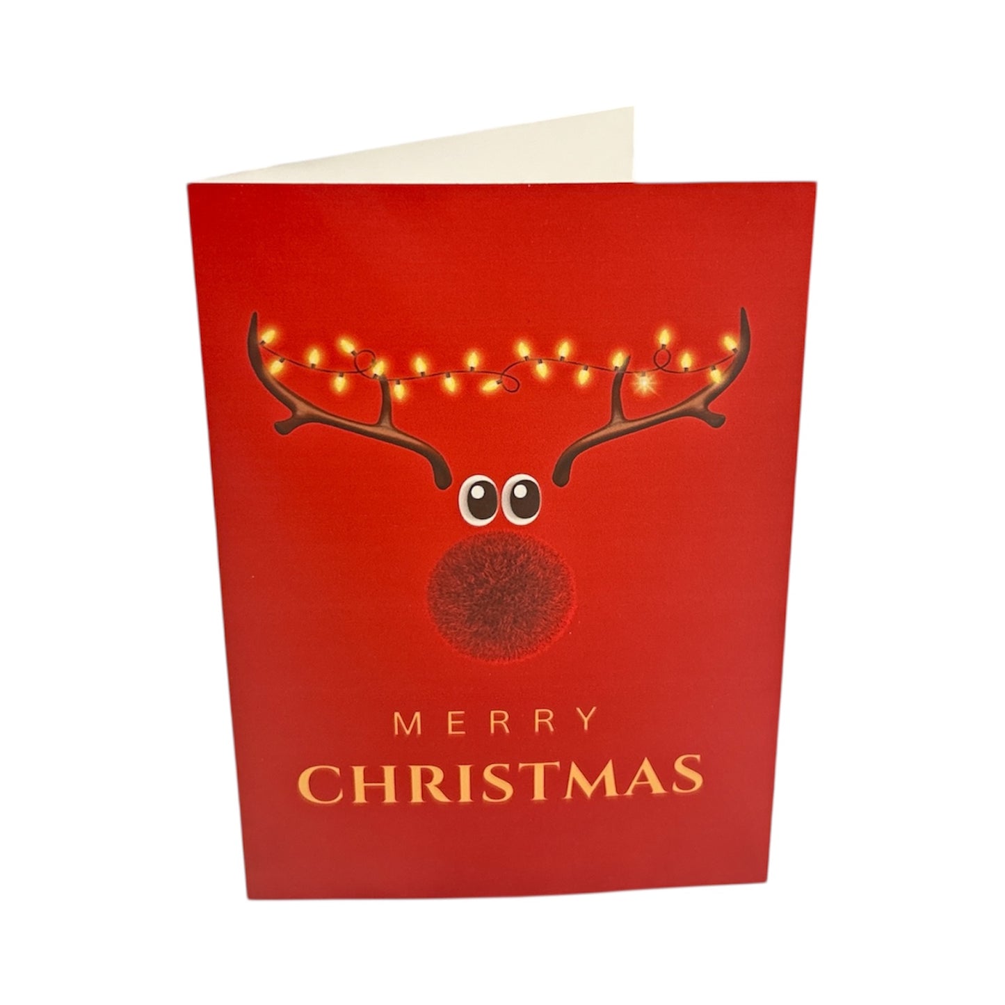 Pack of 20 Reindeer Small Blank Christmas Cards with Envelopes