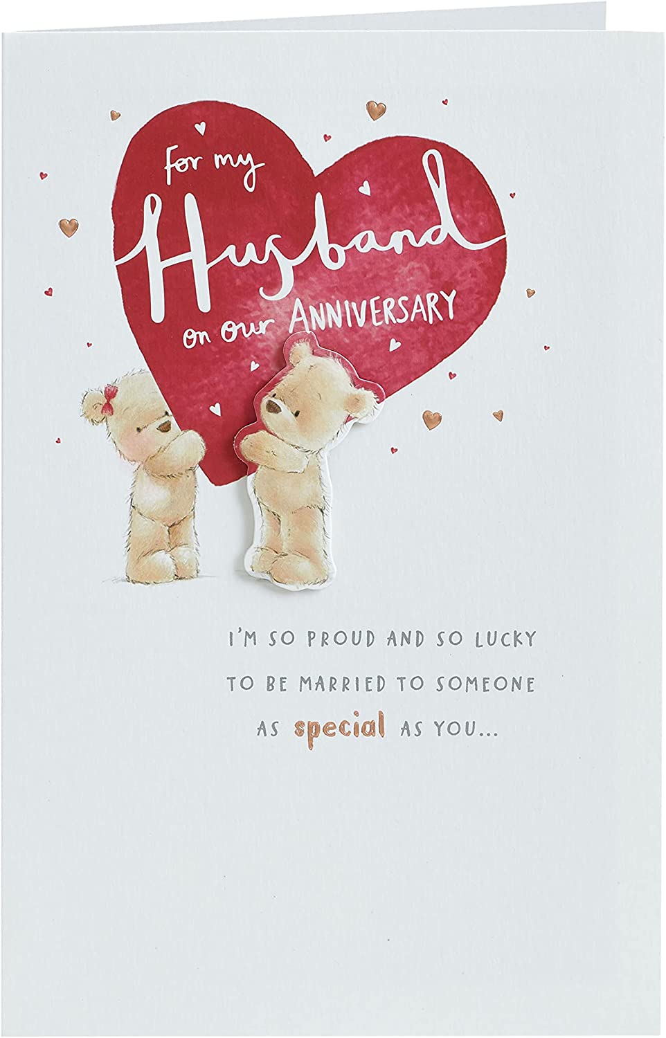 Cute Teddy Bears Design Husband Anniversary Card– Shop Inc