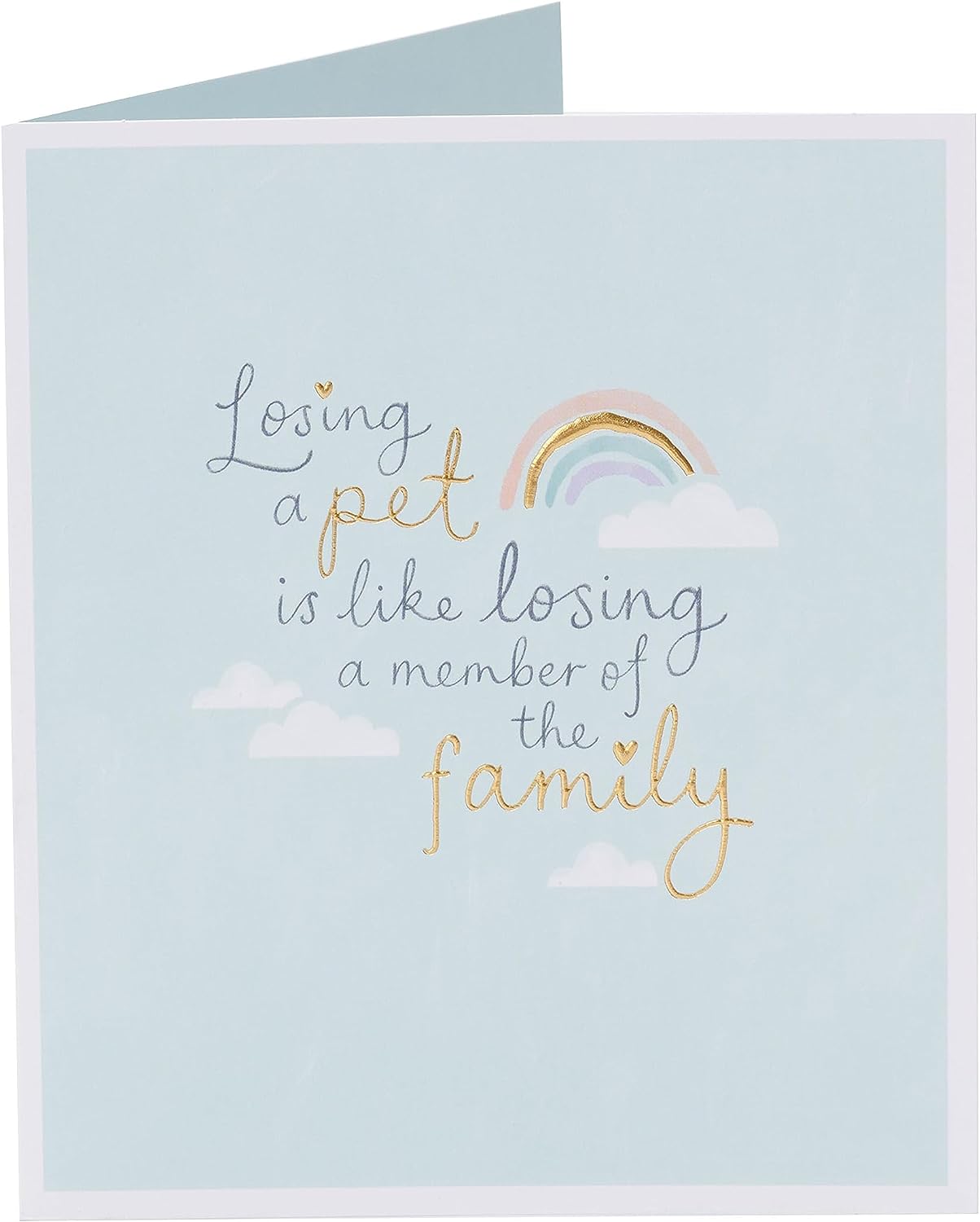 Sweet Rainbow Design Loss of Pet Sympathy Card