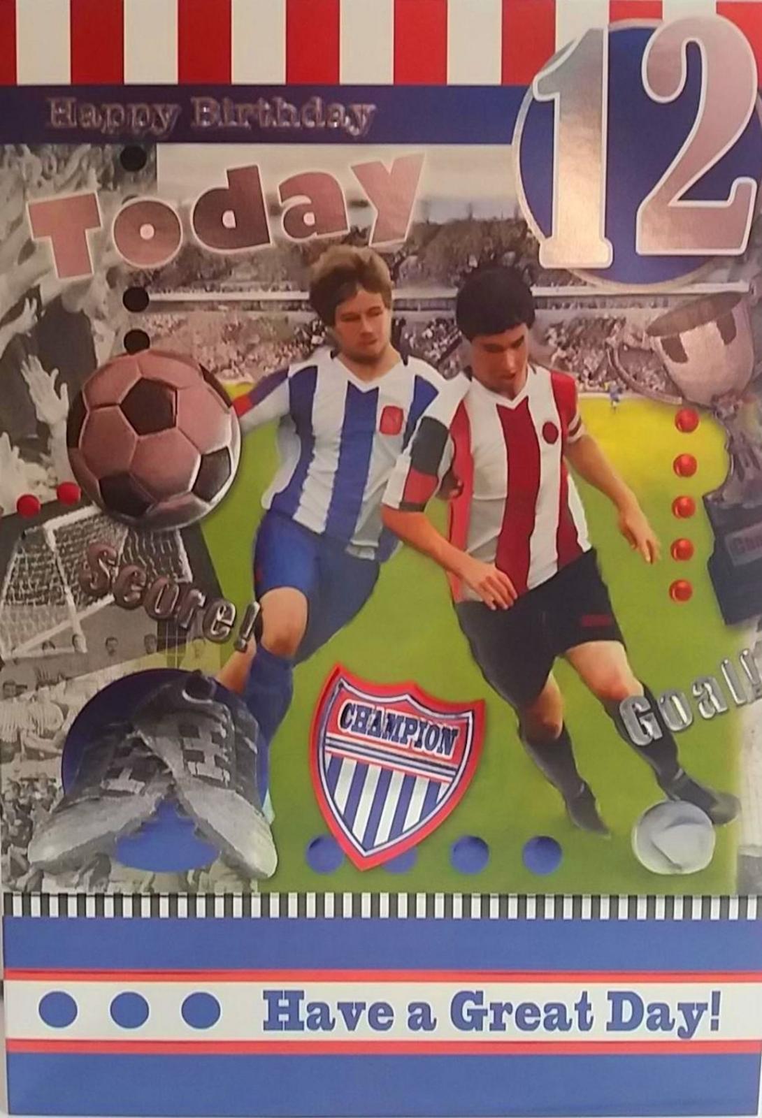 Happy Birthday Boy Age 12 Male Teenage Birthday Greeting Card