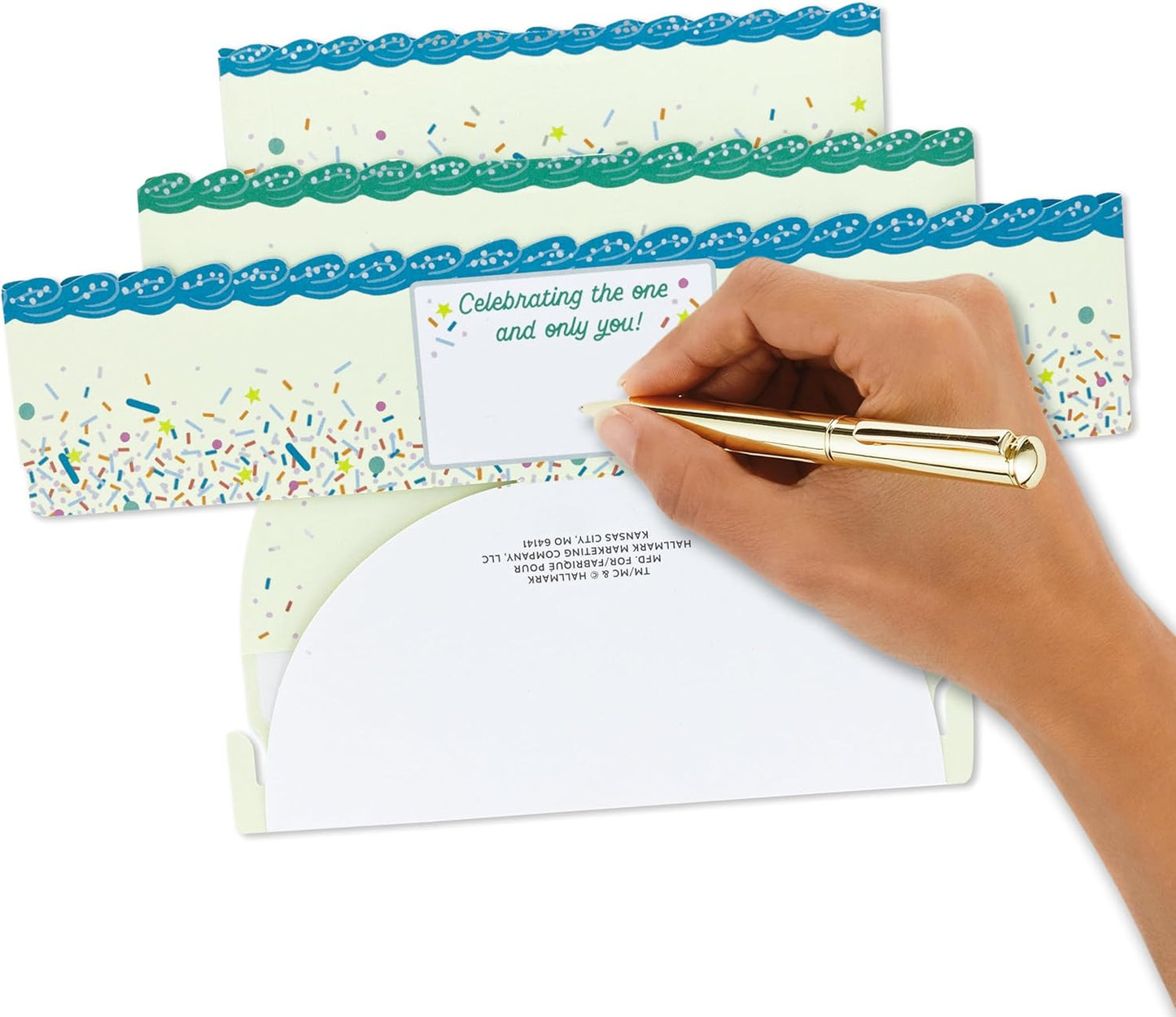 Paper Wonder Pick a Number Customizable Pop Up Birthday Cake Card