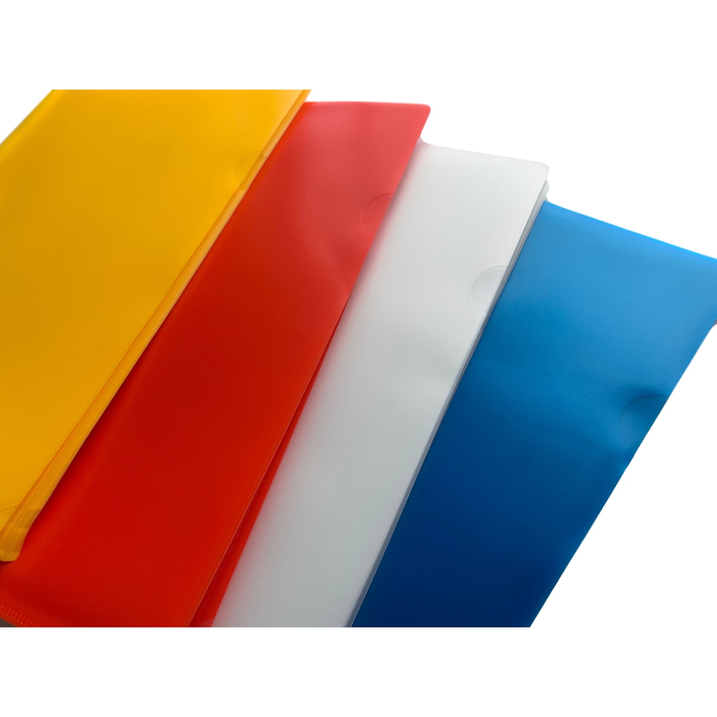 Pack of 200 A4 Clear L Shaped Open Top and Side Report File Folders