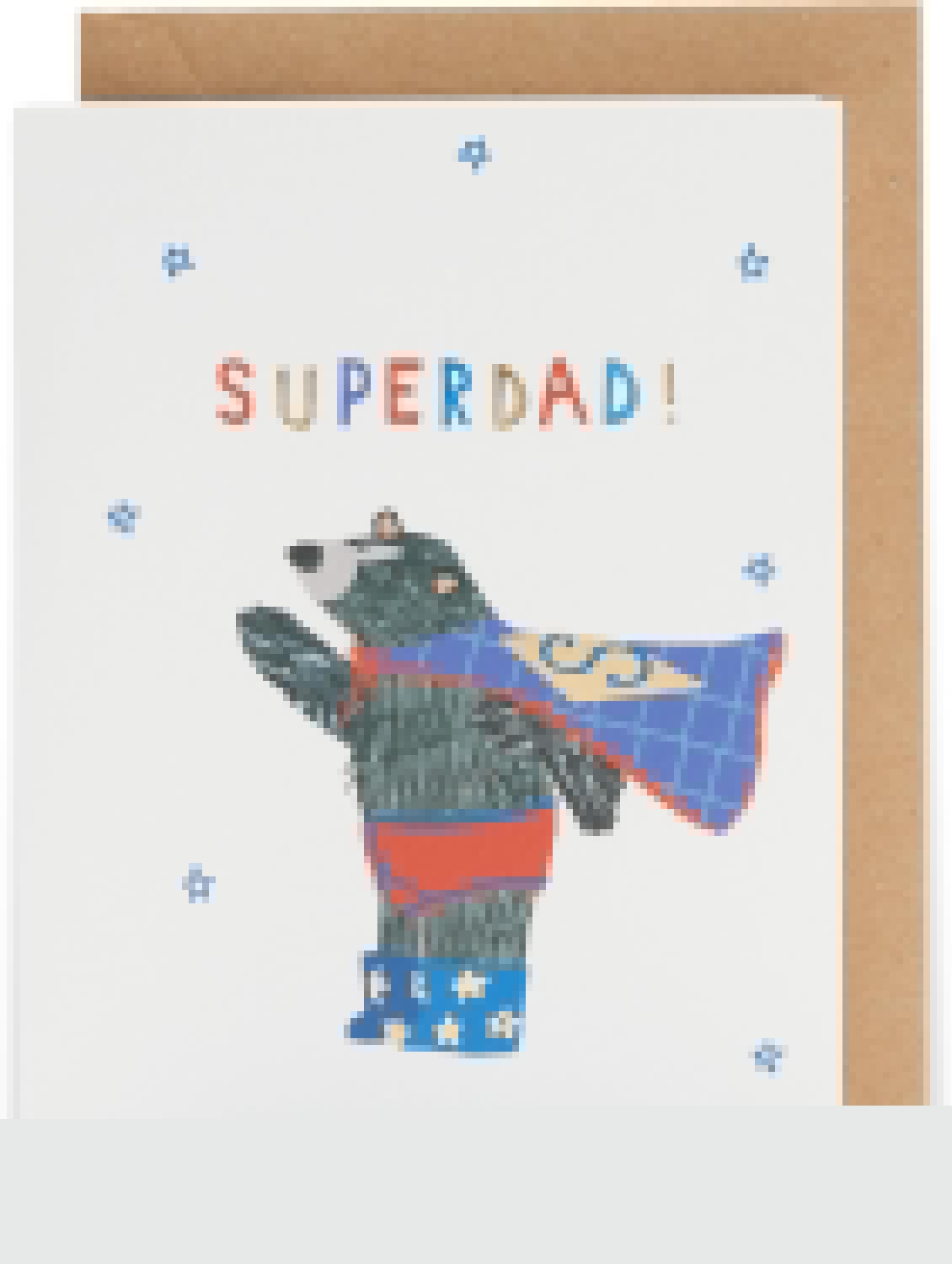 Superdad! Super Bear-Tastic! Father's Day Contemporary Card