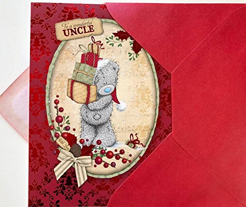 Wonderful Uncle Me to You Tatty Teddy Holding Gifts Christmas Card