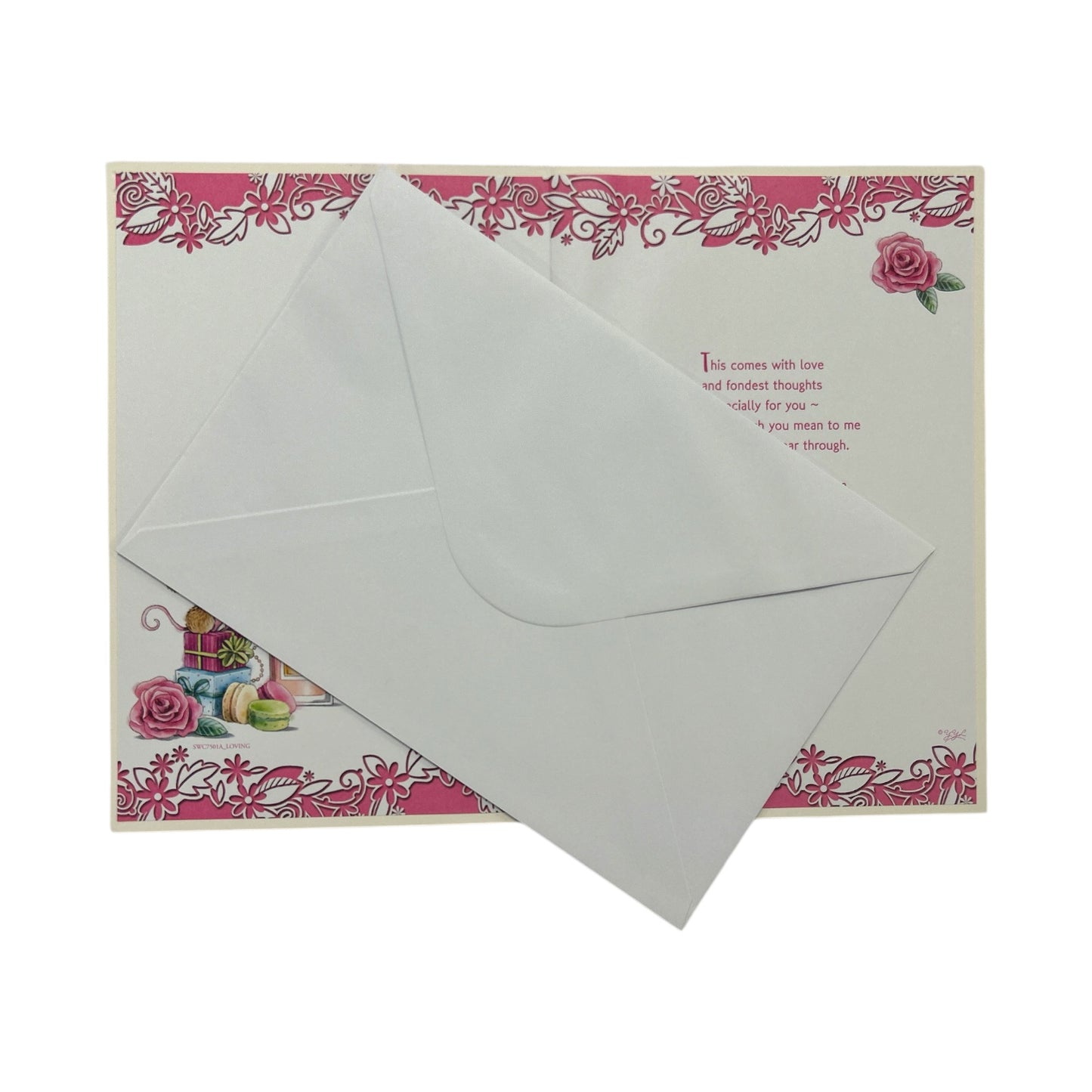 One I Love Female Mice And Perfume Design Birthday Card