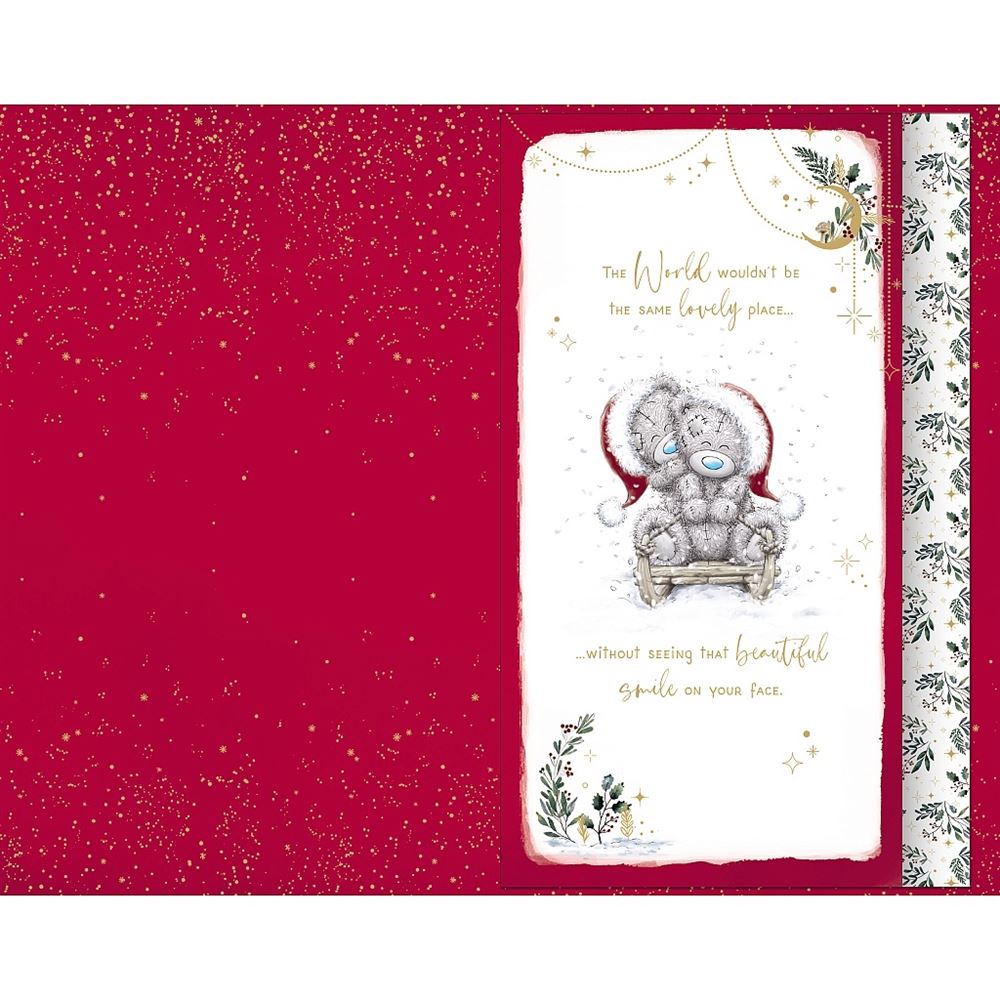 Bears Kissing An Amazing Girlfriend Luxury Handmade Christmas Card